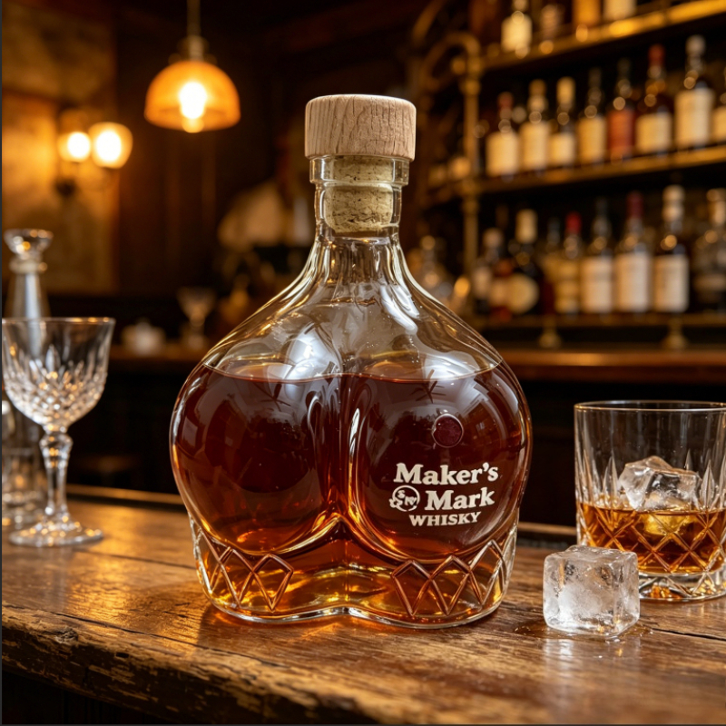Novelty Buttocks Shape Whiskey - Glass Decanter Whiskey ulasan dan harga