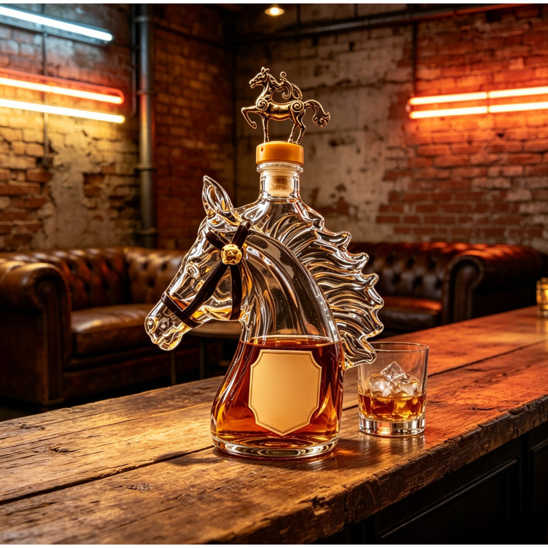 Creative Blanton’s Horse Shape - Glass Decanter Whiskey ulasan dan harga