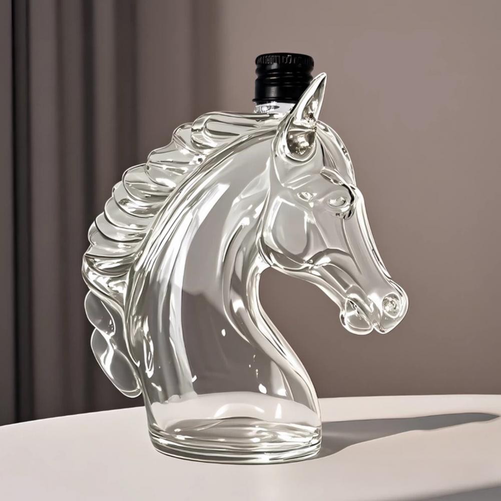 Whiskey Bottle Engraved Horse  - Glass Decanter Whiskey ulasan dan harga