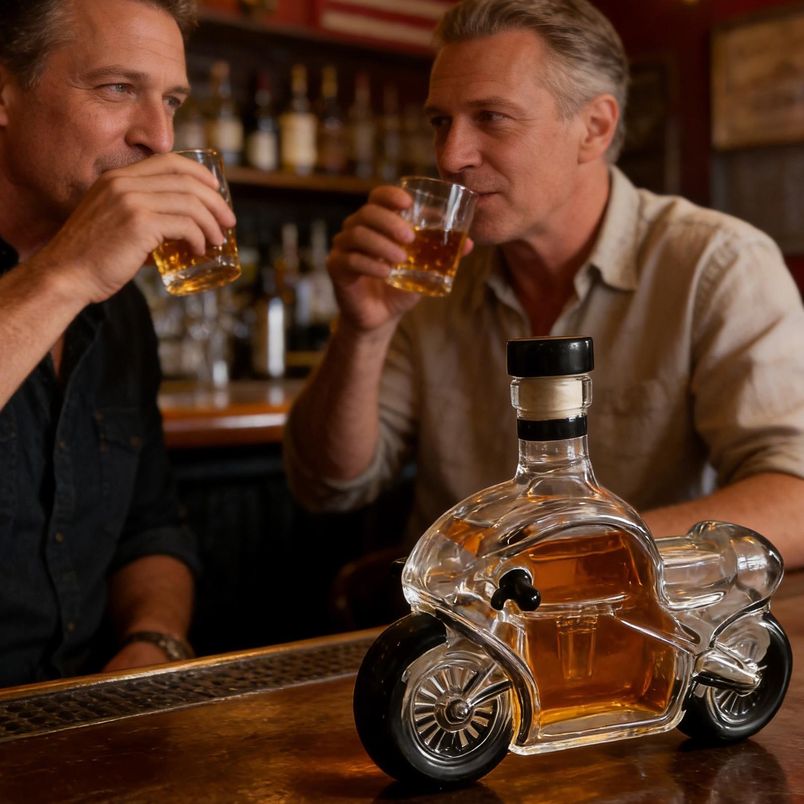 Glass Whiskey Bottle 300ml Mot - Glass Decanter Whiskey ulasan dan harga