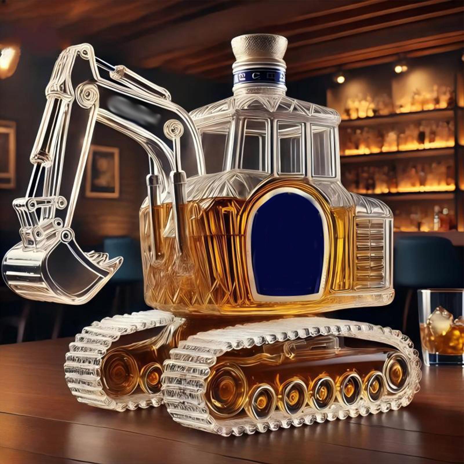 Heavy-Duty Excavator Whiskey D - Glass Decanter Whiskey ulasan dan harga