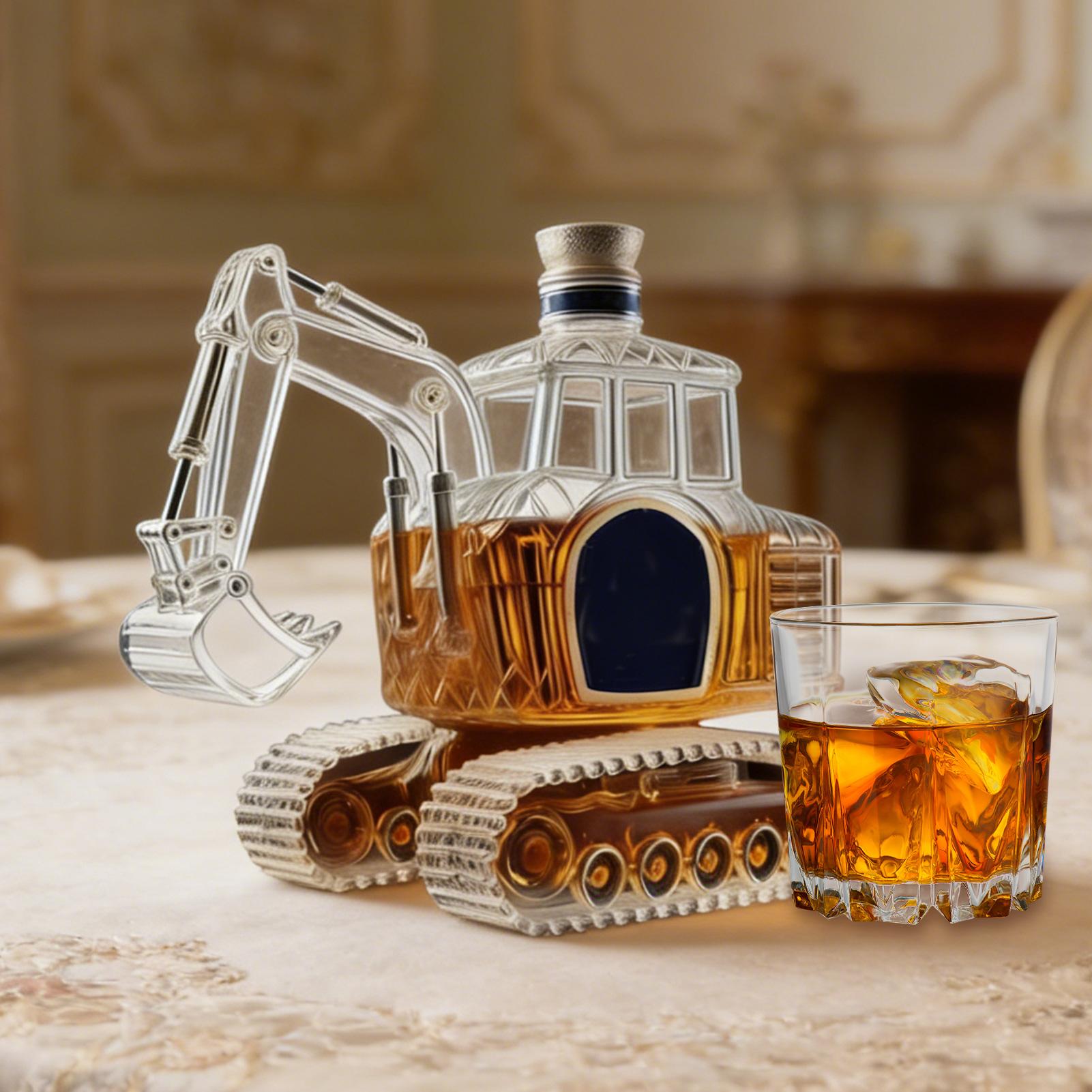 Heavy-Duty Excavator Whiskey D - Glass Decanter Whiskey ulasan dan harga