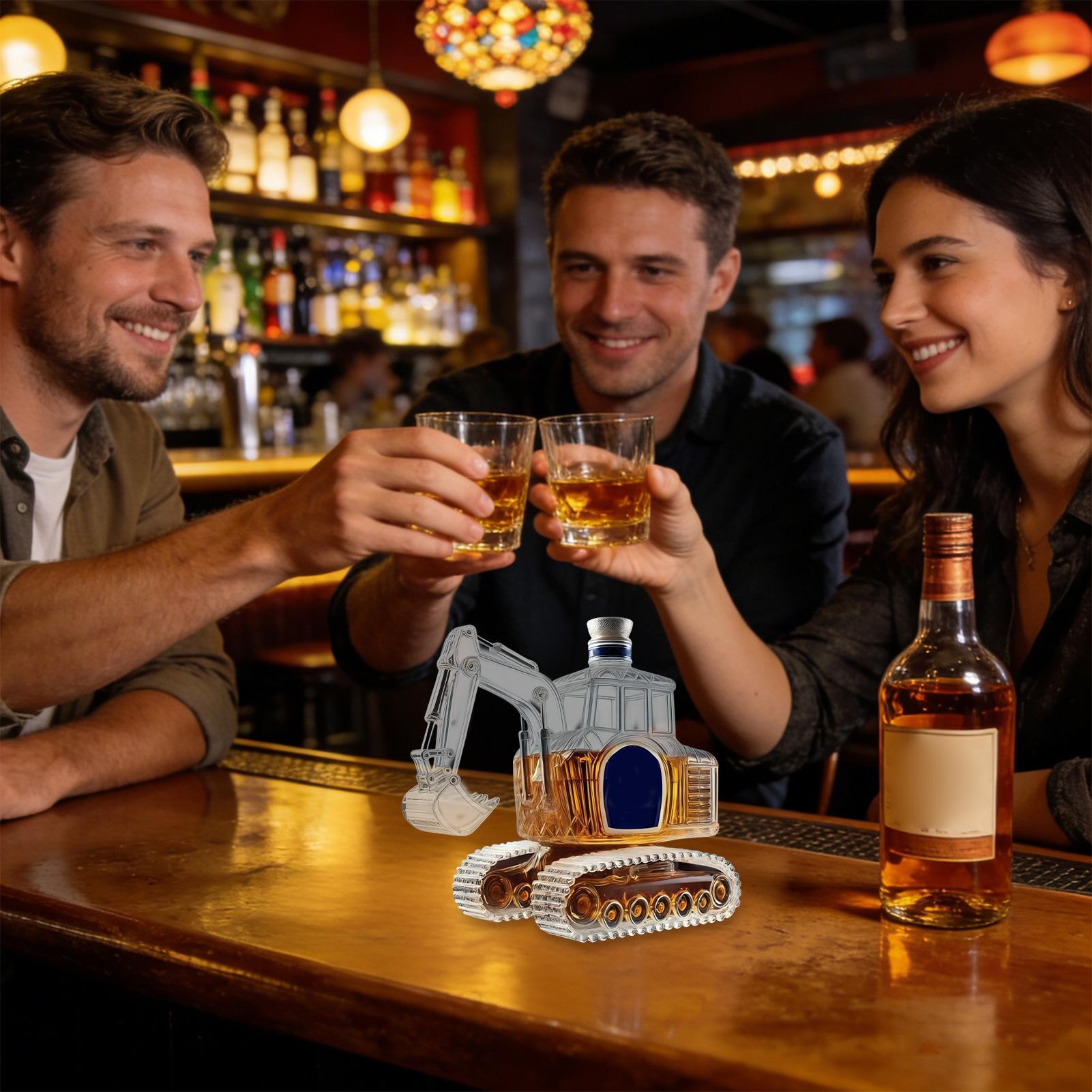 Heavy-Duty Excavator Whiskey D - Glass Decanter Whiskey ulasan dan harga
